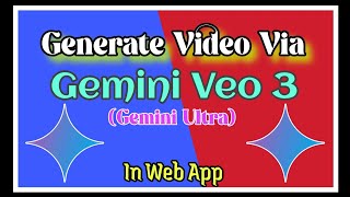 Make Video using Gemini Veo 3|Gemini Veo 3 Se Video Kaise Banayen| Powerful Video Generation